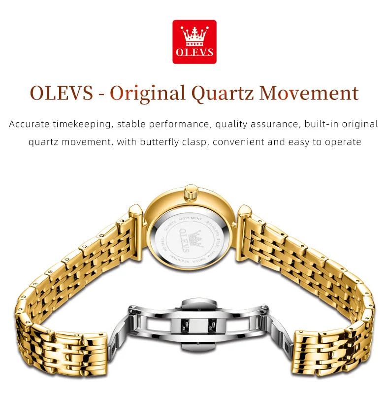 Жіночий годинник OLEVS gold 