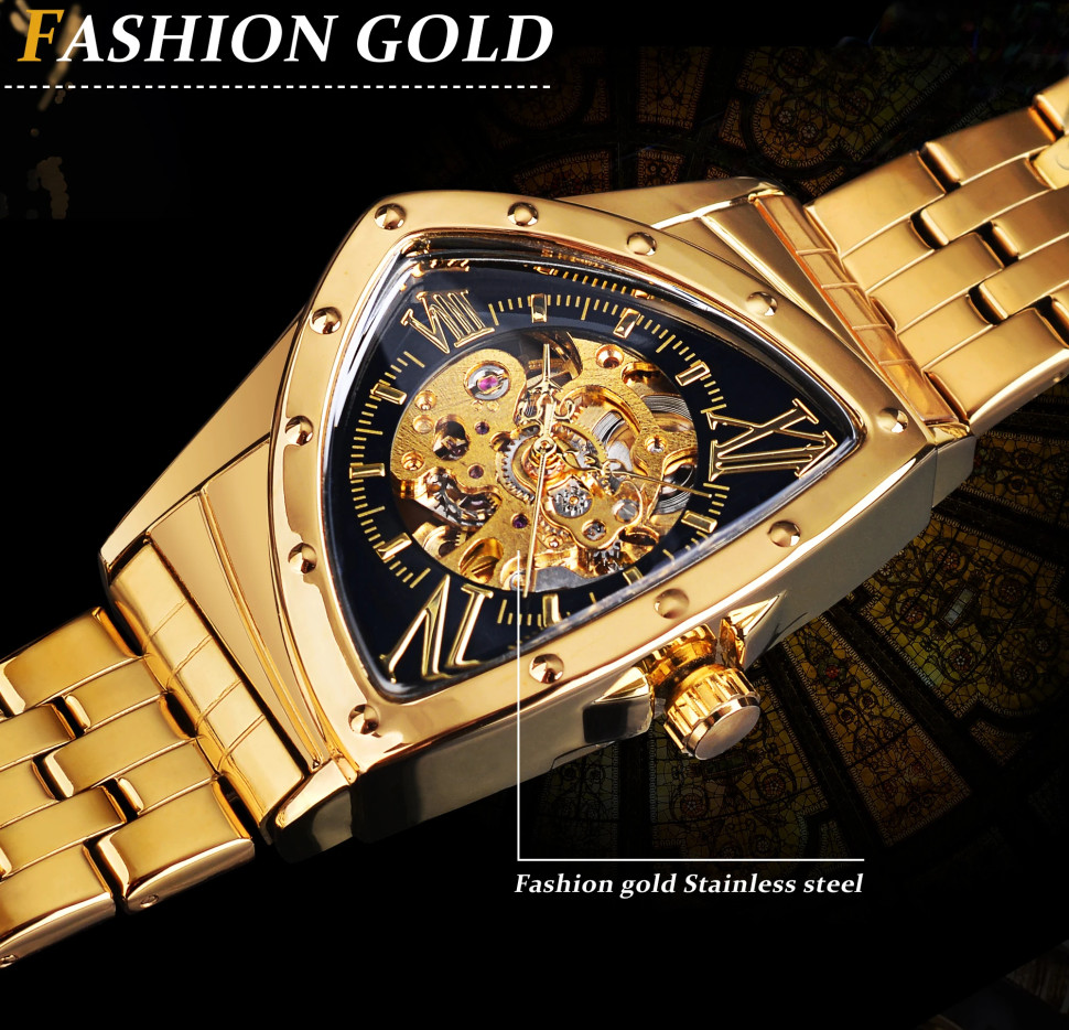 Чоловічий годинник механічний WINNER gold