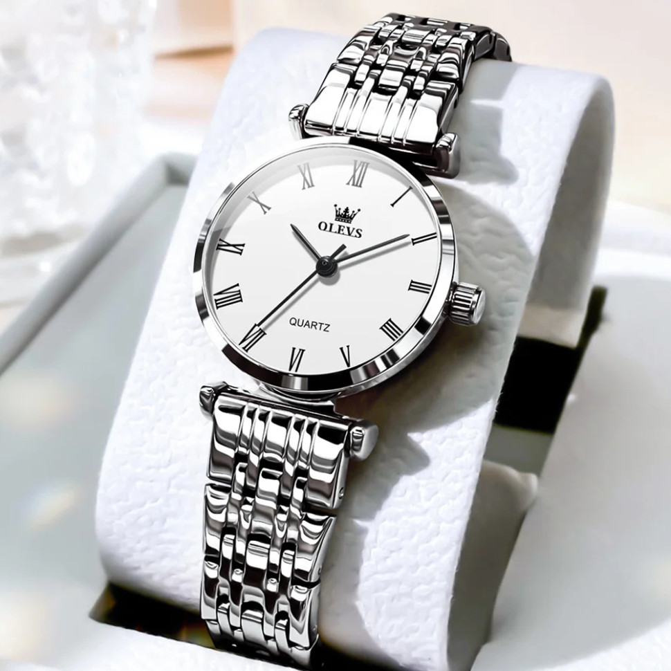 Жіночий годинник OLEVS silver