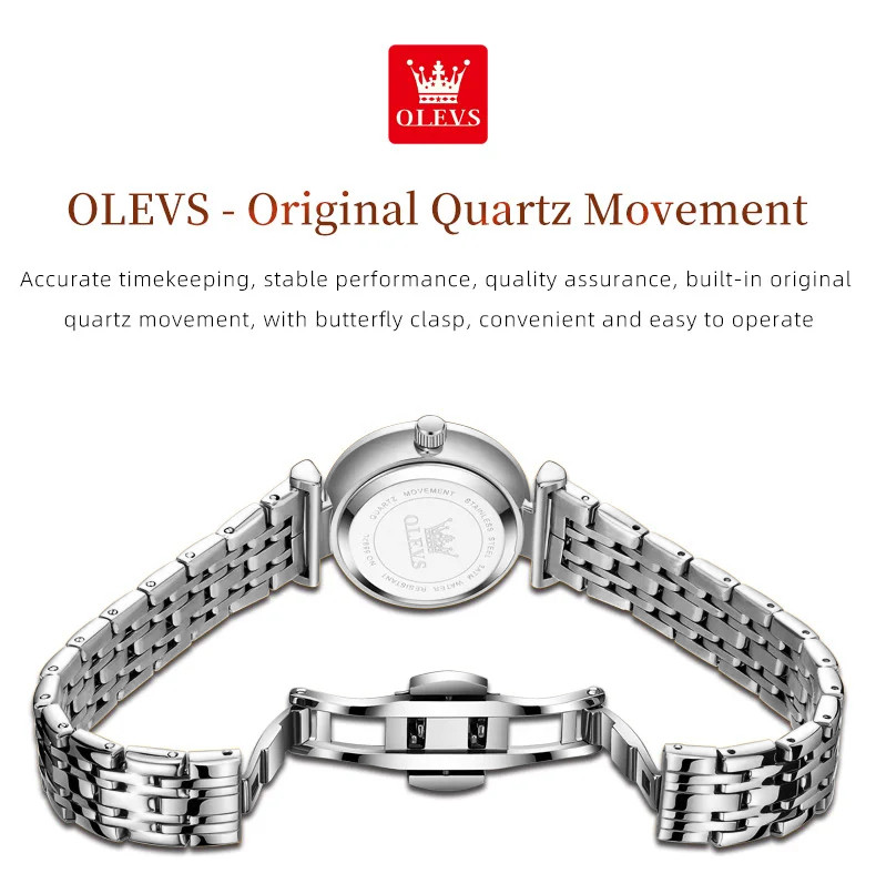 Жіночий годинник OLEVS silver