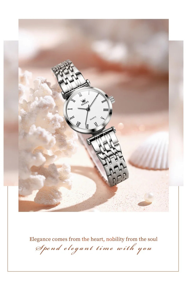 Жіночий годинник OLEVS silver