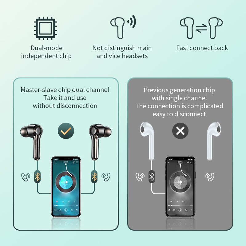 Навушники Bluetooth Air Music + Power Bank 72 Black  