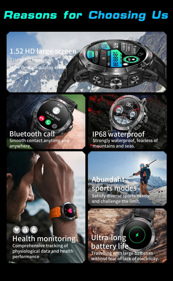 Смарт-годинник протиударний Smart Device 15 black