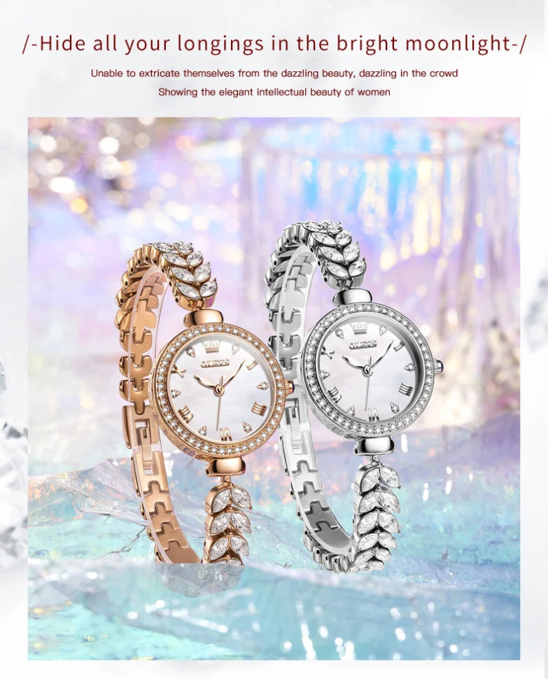 Жіночий годинник OLEVS silver