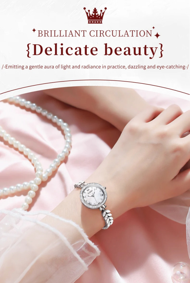 Жіночий годинник OLEVS silver