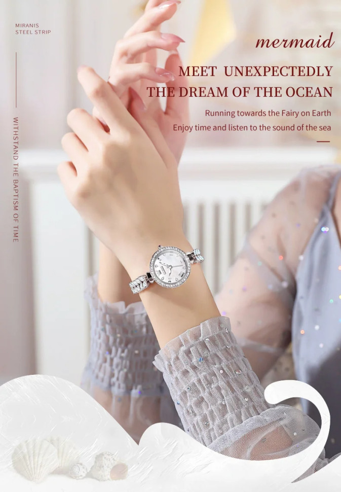 Жіночий годинник OLEVS silver