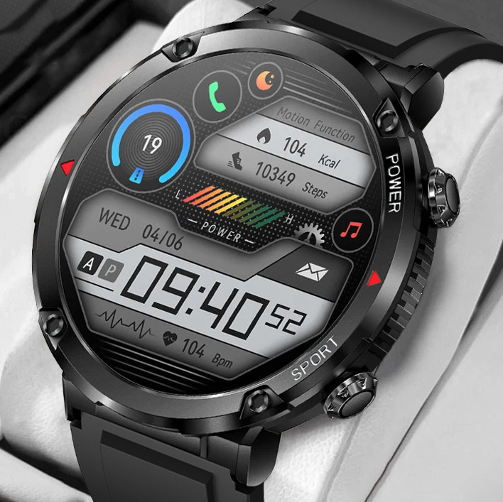 Смарт-годинник протиударний Smart Device 16 black silicon