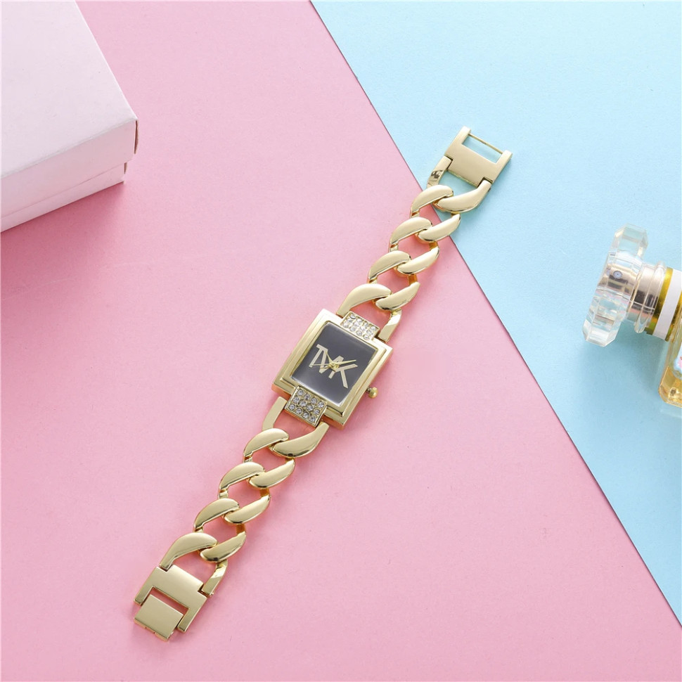 Жіночий годинник MK gold + black