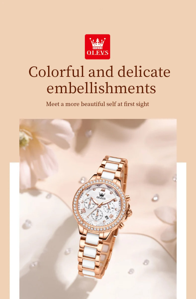 Жіночий годинник OLEVS gold 