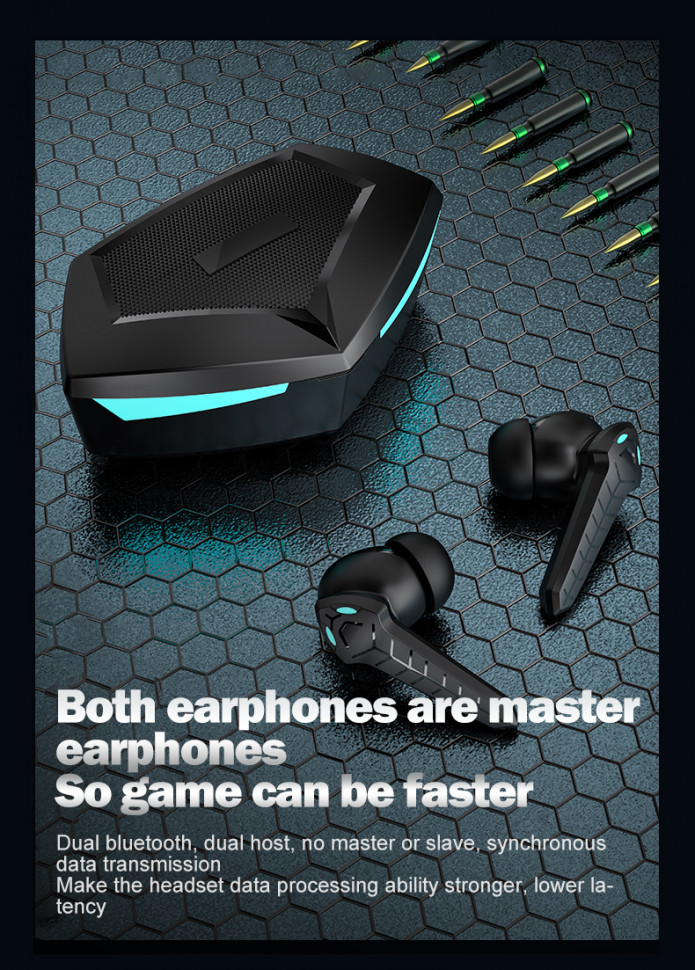 Навушники Bluetooth Air Music 74 black  