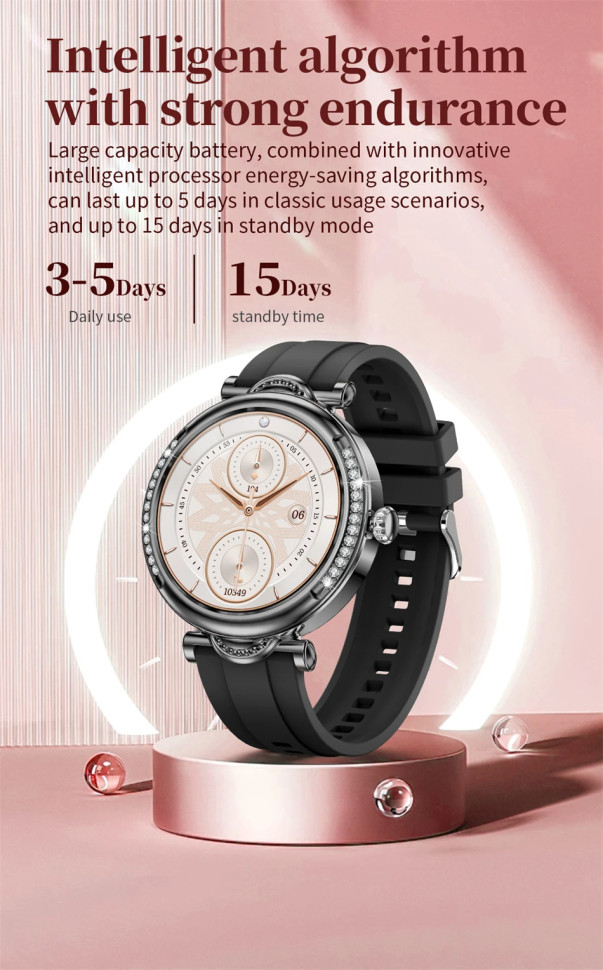 Смарт-годинник Women's Smart Device 11 gold steel 
