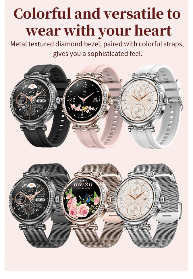 Смарт-годинник Women's Smart Device 11 gold steel 
