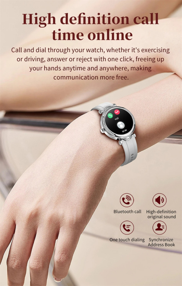Смарт-годинник Women's Smart Device 11 gold steel 