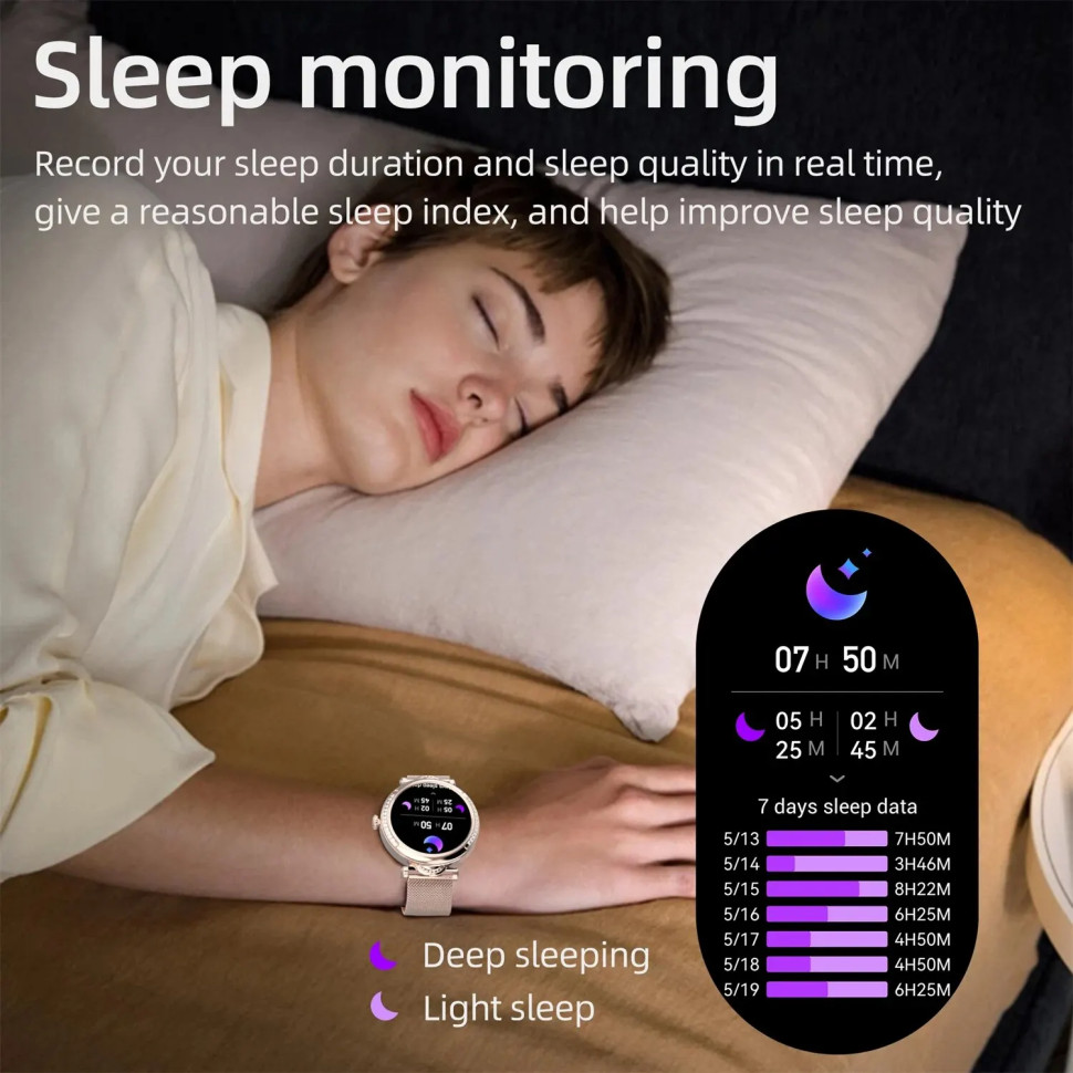 Смарт-годинник Women's Smart Device 11 gold steel 