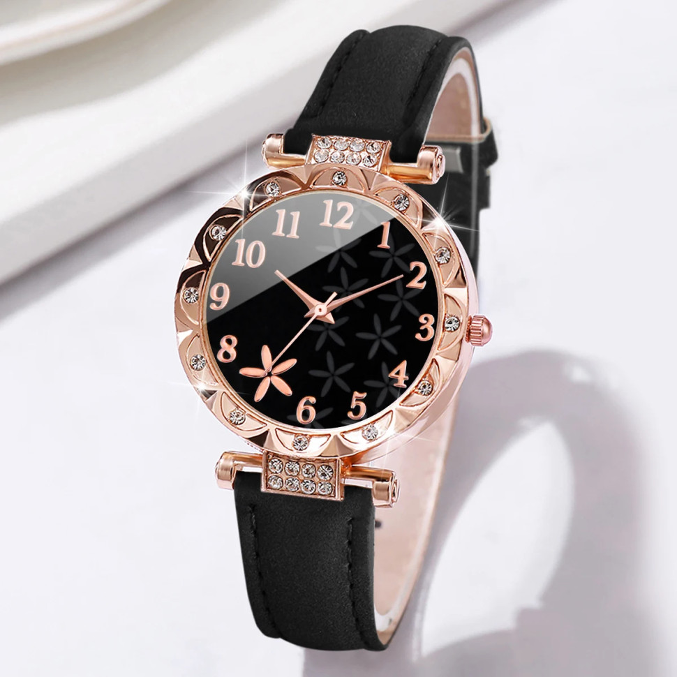 Жіночий годинник + браслет №4219 black