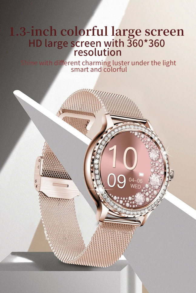 Смарт-годинник Women's Smart Device 13 gold steel  