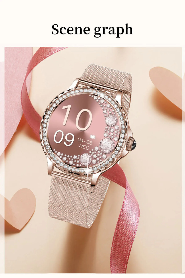 Смарт-годинник Women's Smart Device 13 gold steel  