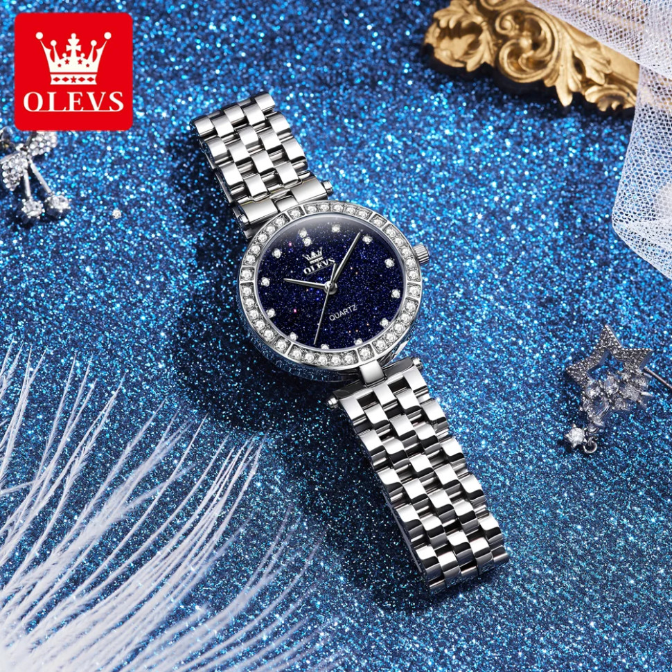 Жіночий годинник OLEVS silver 