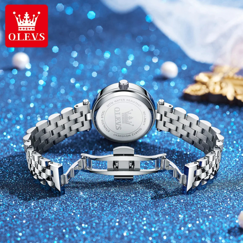 Жіночий годинник OLEVS silver 