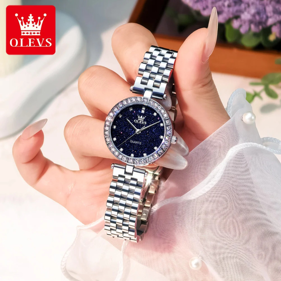 Жіночий годинник OLEVS silver 