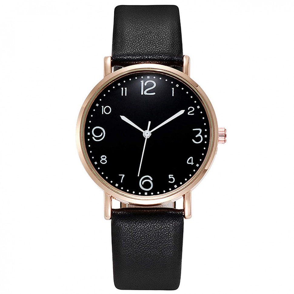 Жіночий годинник black №24045 