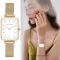 Жіночий годинник Hannah Martin gold + white