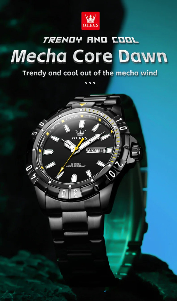 Чоловічий годинник OLEVS black