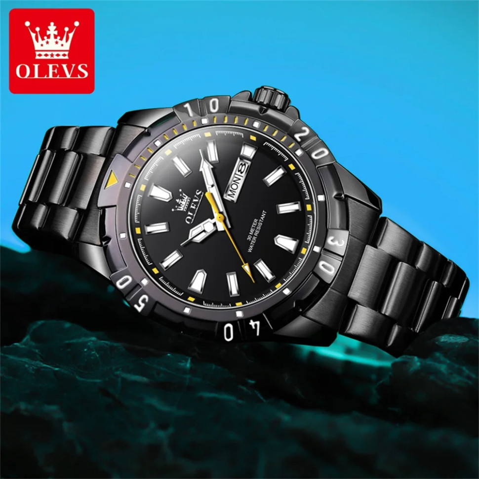 Чоловічий годинник OLEVS black