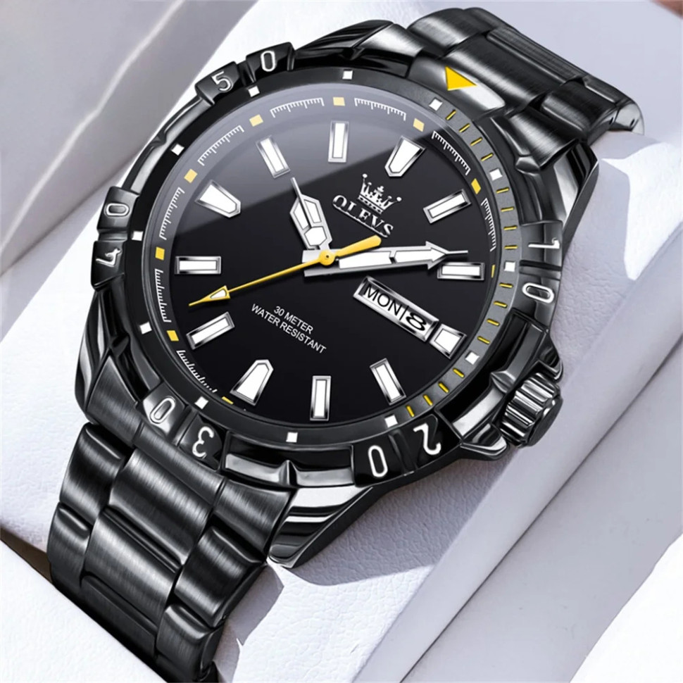 Чоловічий годинник OLEVS black