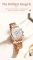 Жіночий годинник OLEVS gold + white 1