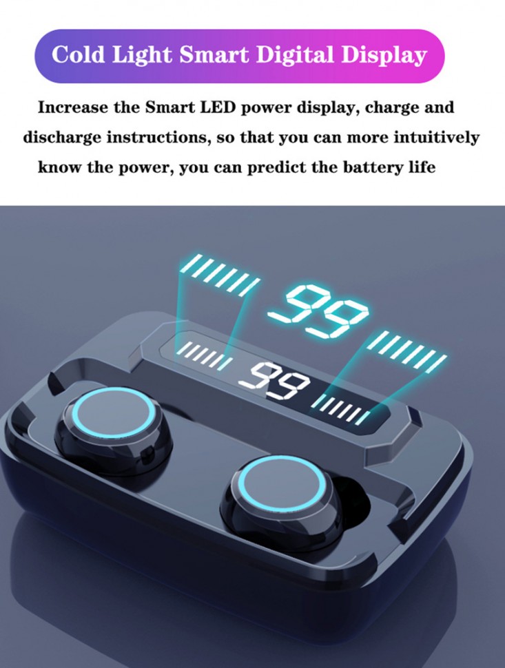 Навушники Bluetooth Air Music + Power Bank 42 Black