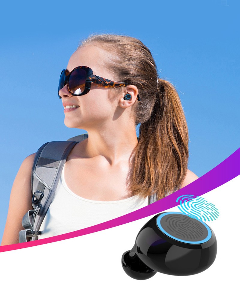 Навушники Bluetooth Air Music + Power Bank 42 Black