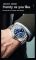 Чоловічий годинник OLEVS silver + blue