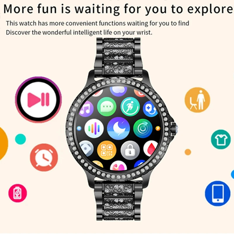 Смарт-годинник Women's Smart Device 16 gold steel 