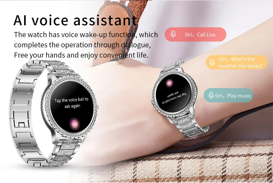 Смарт-годинник Women's Smart Device 16 gold steel 