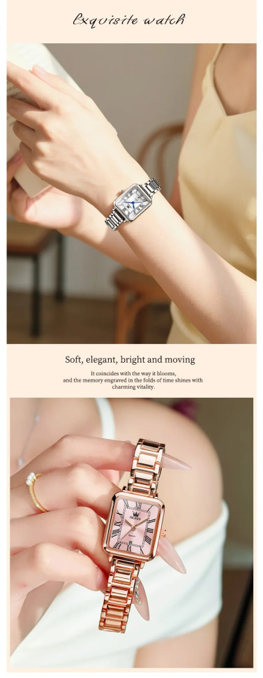 Жіночий годинник OLEVS gold + white