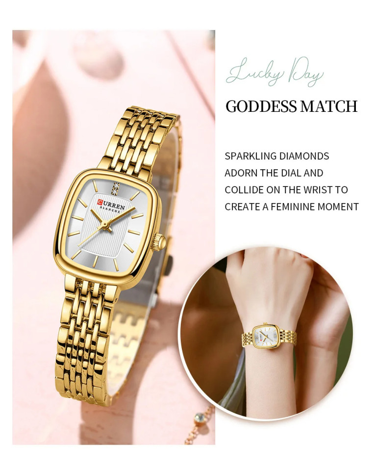 Жіночий годинник CURREN gold