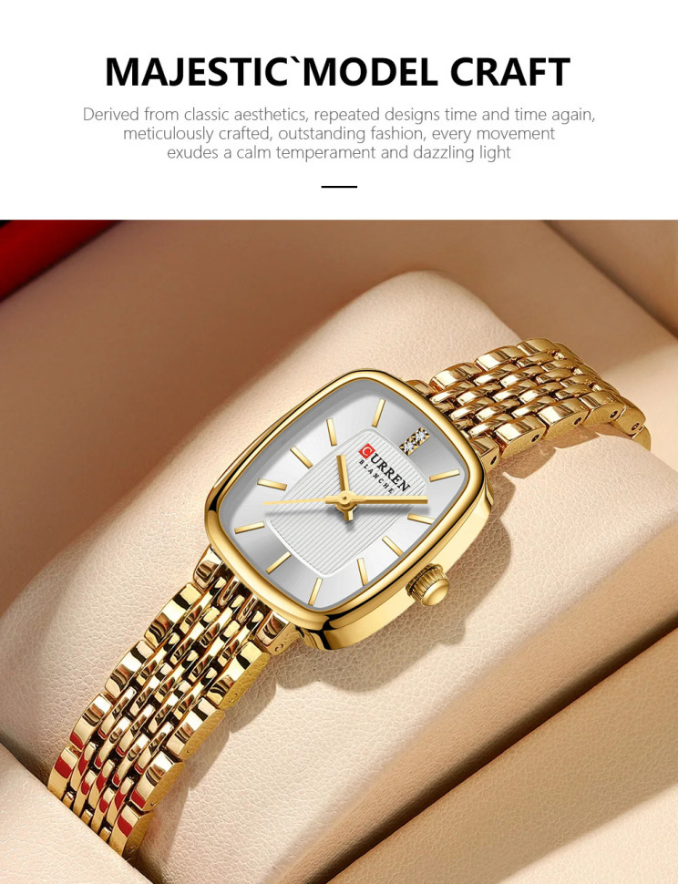 Жіночий годинник CURREN gold