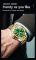 Чоловічий годинник OLEVS gold + silver + green