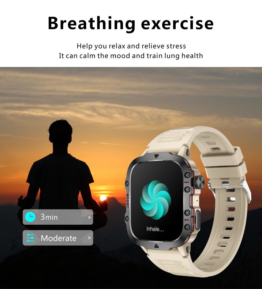 Смарт-годинник протиударний Smart Device 7 black milanese loop