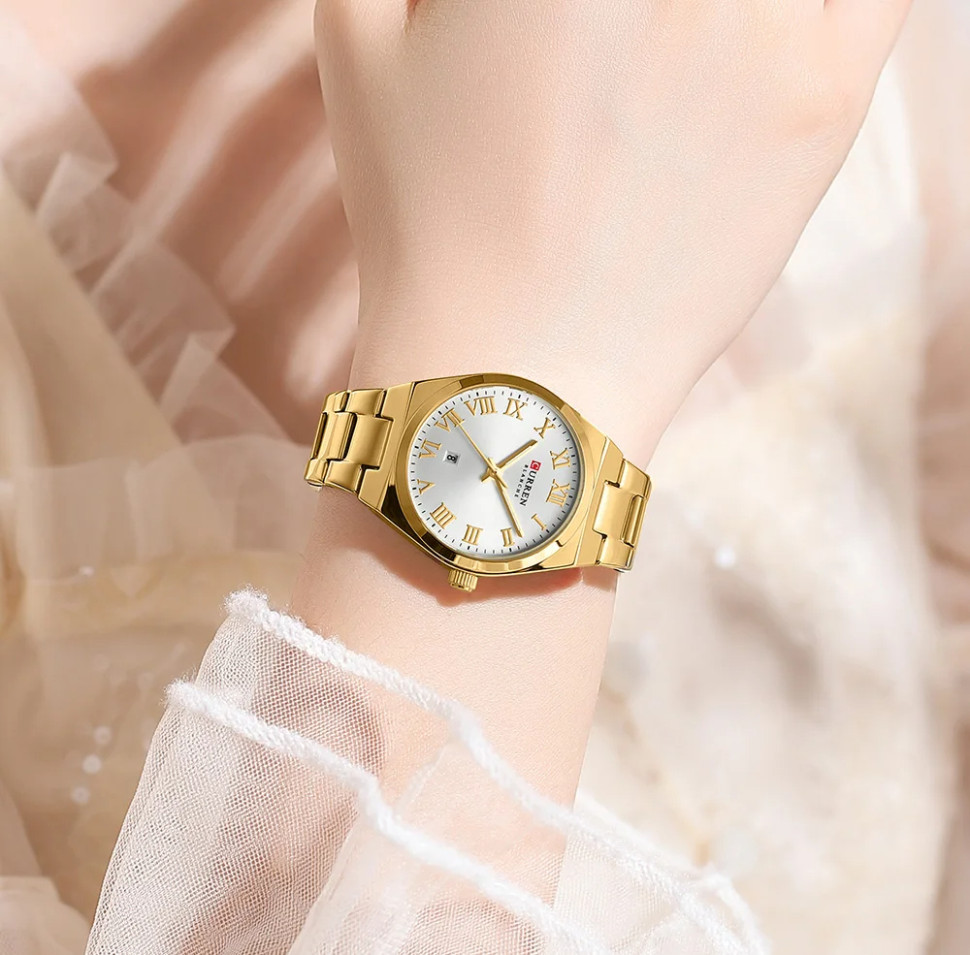 Жіночий годинник CURREN gold+white