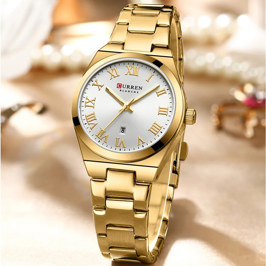 Жіночий годинник CURREN gold+white