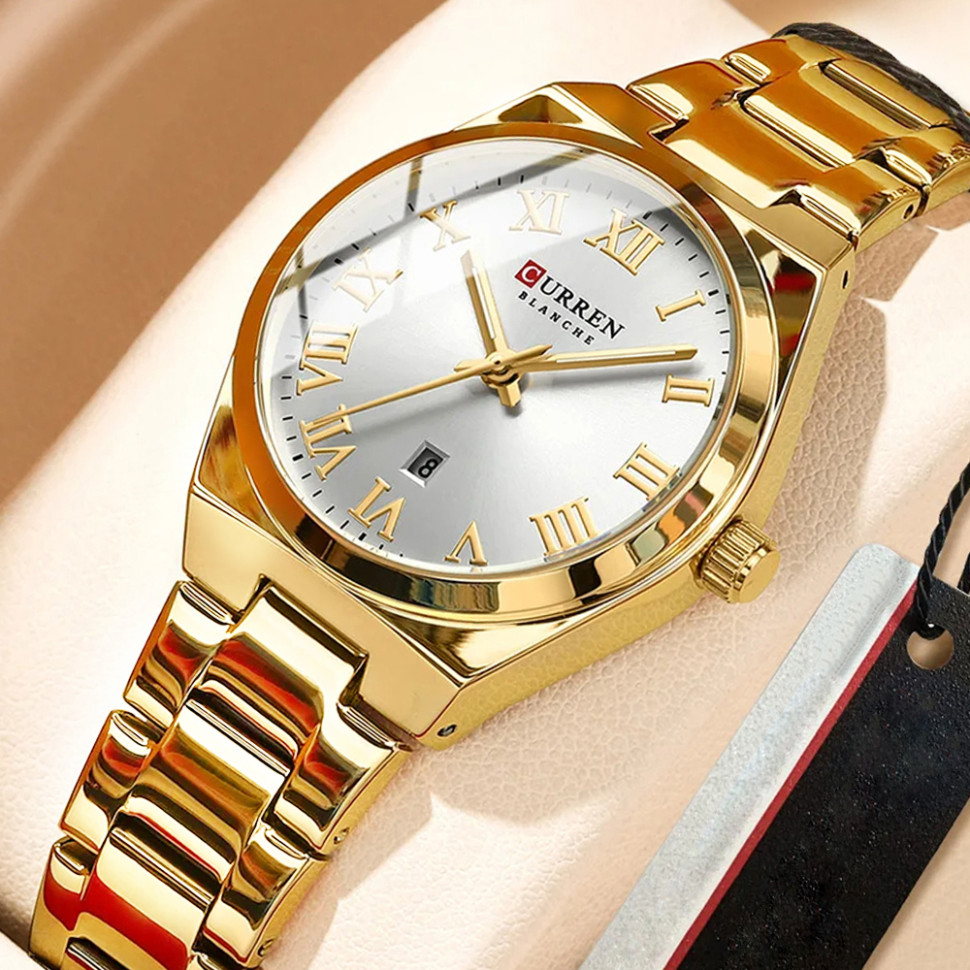 Жіночий годинник CURREN gold+white