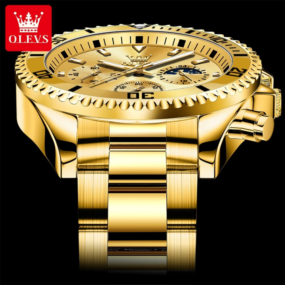 Чоловічий годинник OLEVS gold 