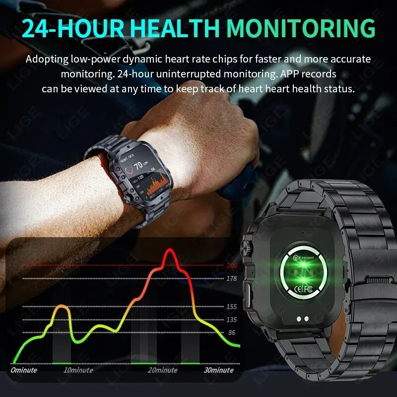 Смарт-годинник протиударний Smart Device 7 black silicon