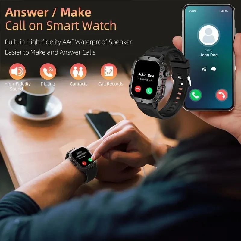 Смарт-годинник протиударний Smart Device 7 black silicon
