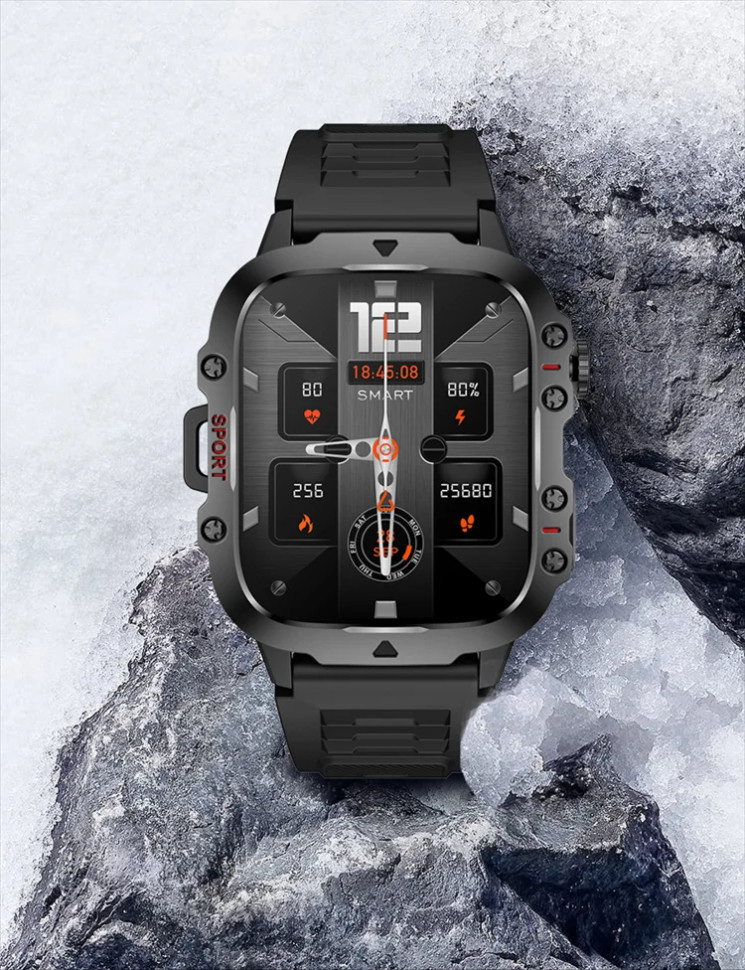 Смарт-годинник протиударний Smart Device 7 black silicon