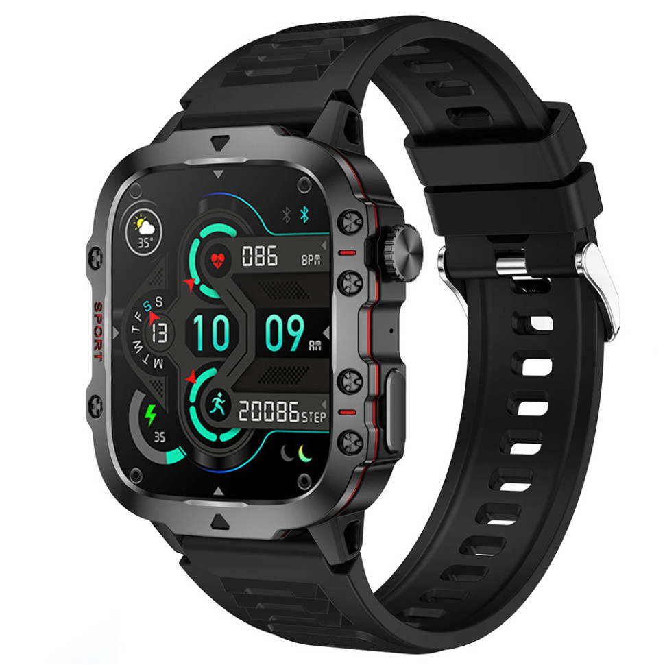 Смарт-годинник протиударний Smart Device 7 black silicon