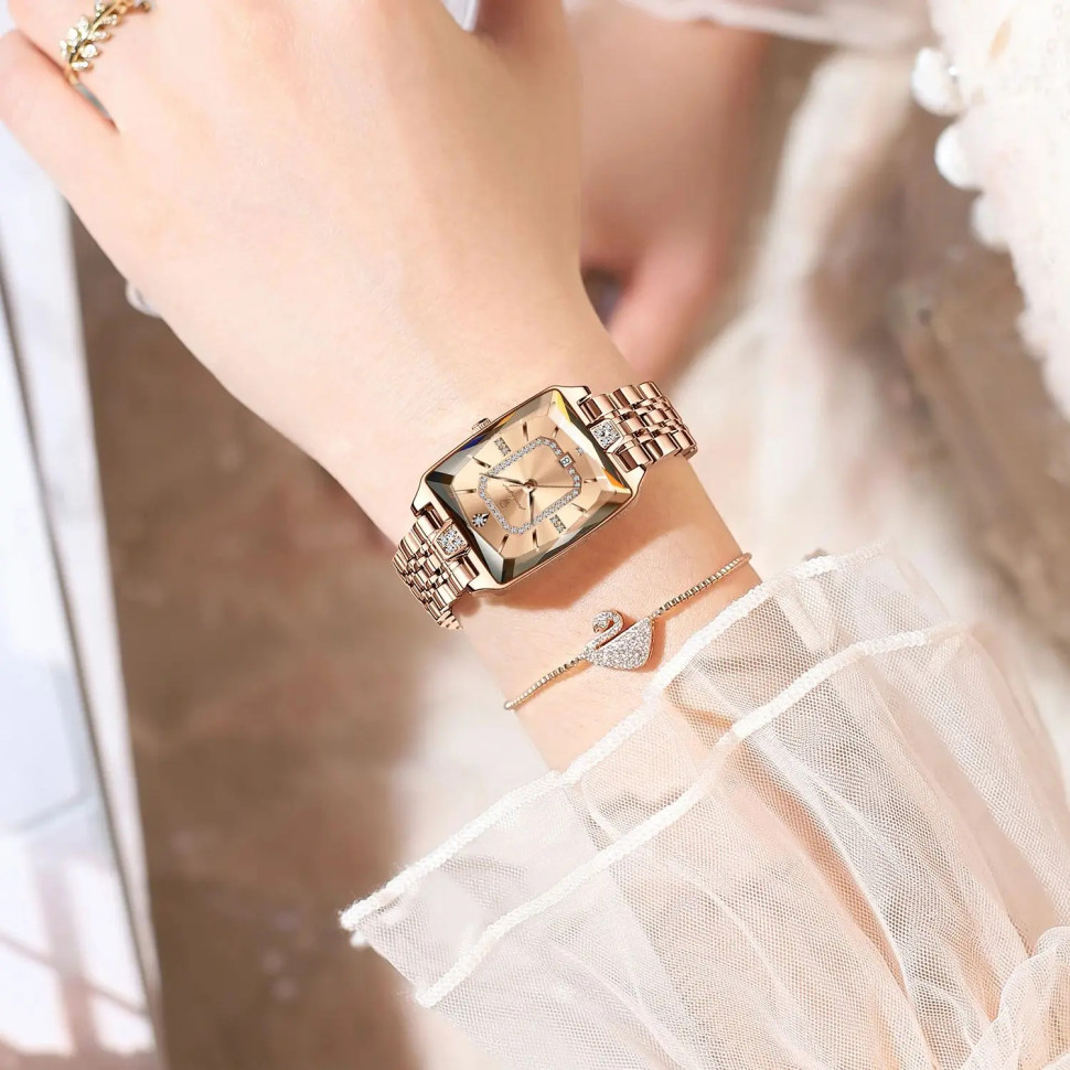 Жіночий годинник Poedagar gold+silver