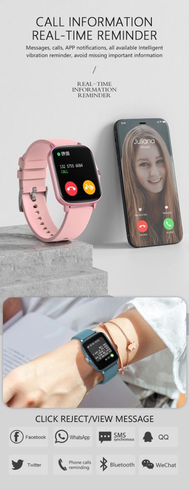 Смарт-годинник Smart Device 73 black steel